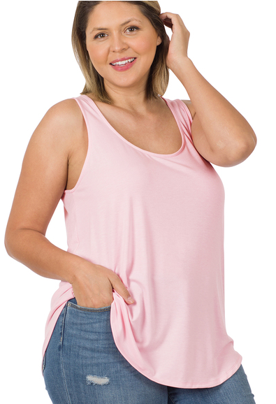 HARPER DUSTY PINK TANK TOP