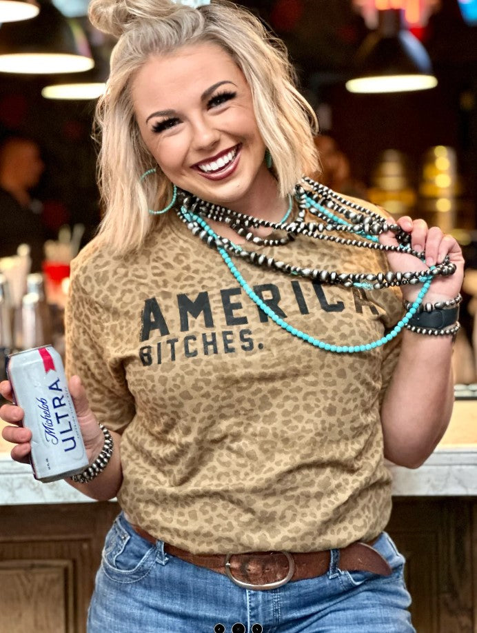 AMERICA B LEOPARD TOP