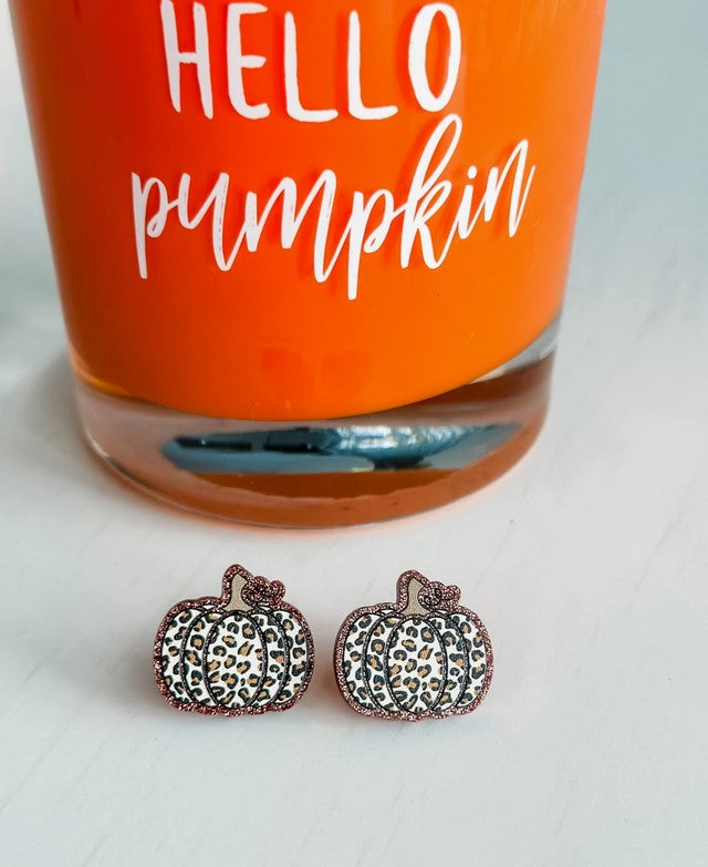 HELLO PUMPKIN EARRINGS