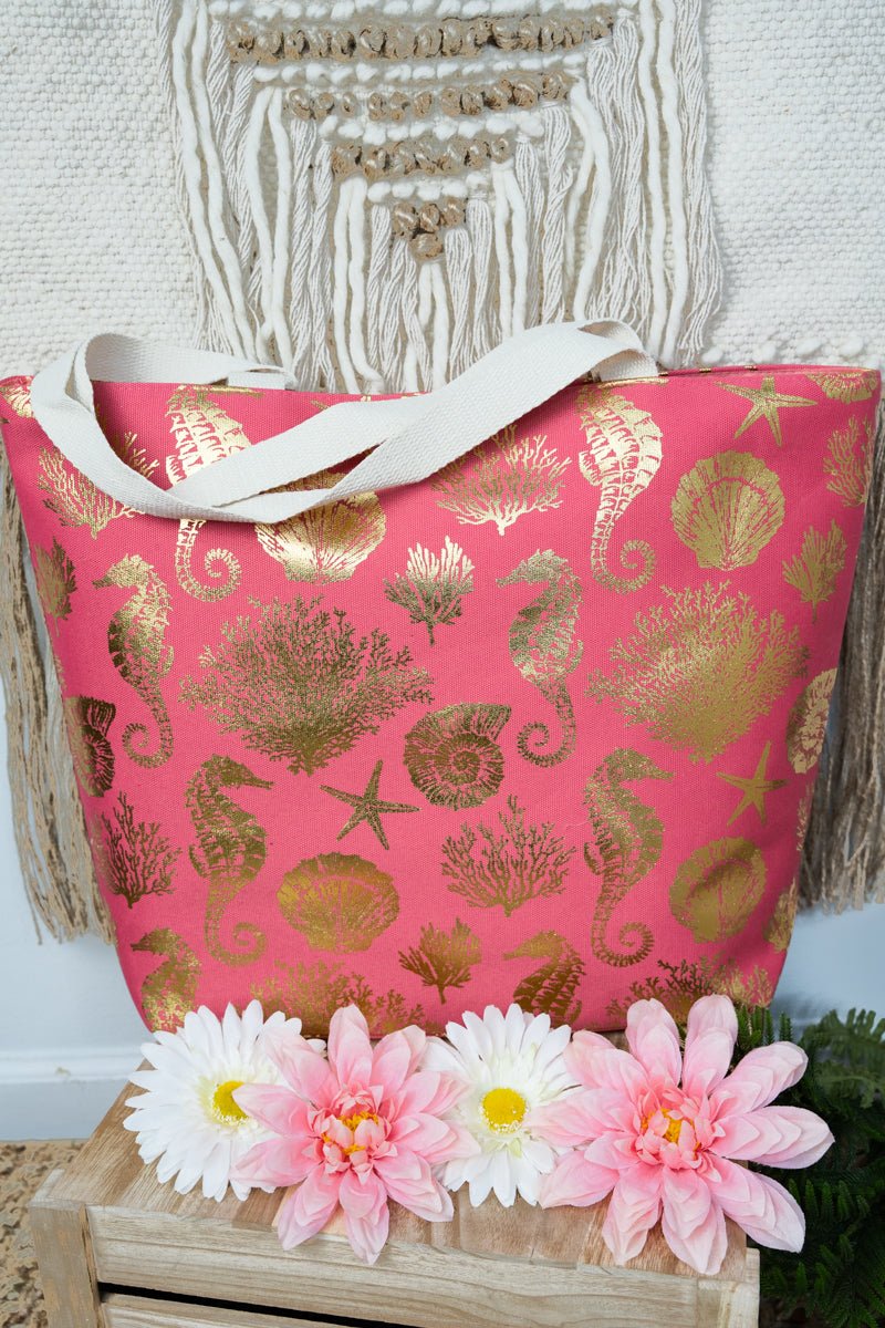 CORAL SHOULDER TOTE