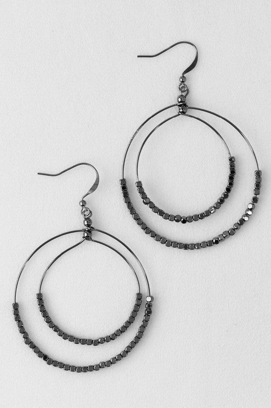 ALICIA EARRINGS- BLACK