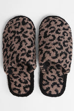 LEOPARD PRINT SLIPPERS