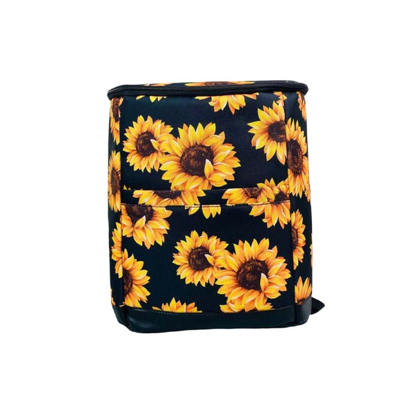 BLACK SUNFLOWER COOLER BACKPACK