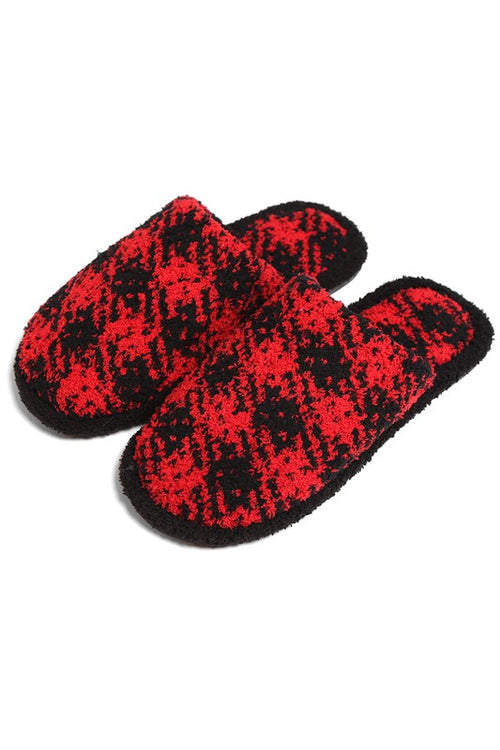 PLAID SLIPPERS