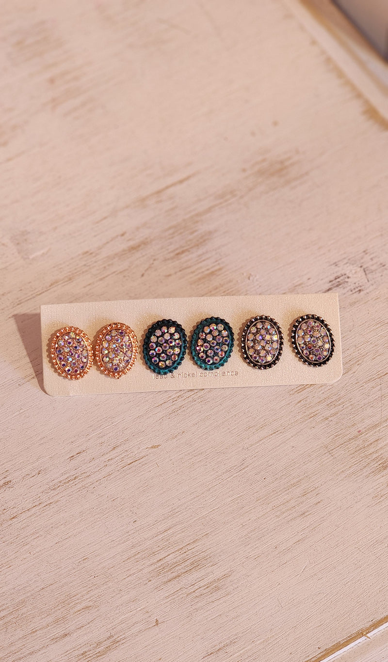 TIME TO SHINE STUD EARRINGS