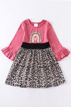 RAINBOW LEOPARD LITTLE GIRL DRESS