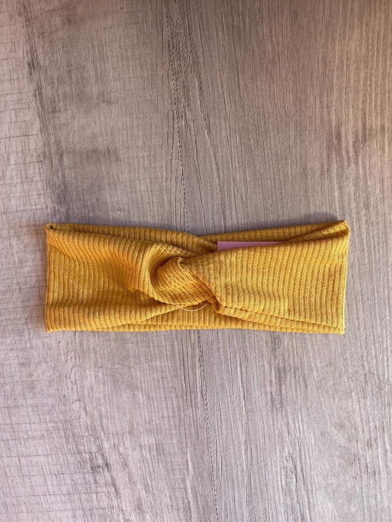 ADULT HEADBAND- MUSTARD