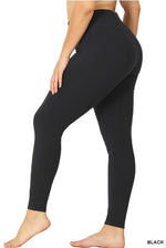 BLACK LEGGINGS- COTTON