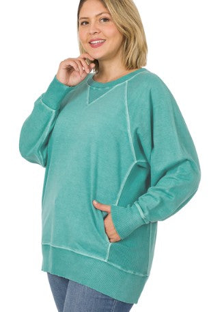 BELLA TEAL SWEATER