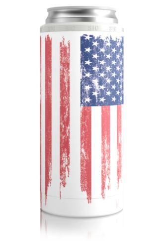 Slim Can Cooler American Flag