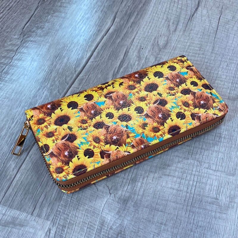 Sunflower/Cow Wallet