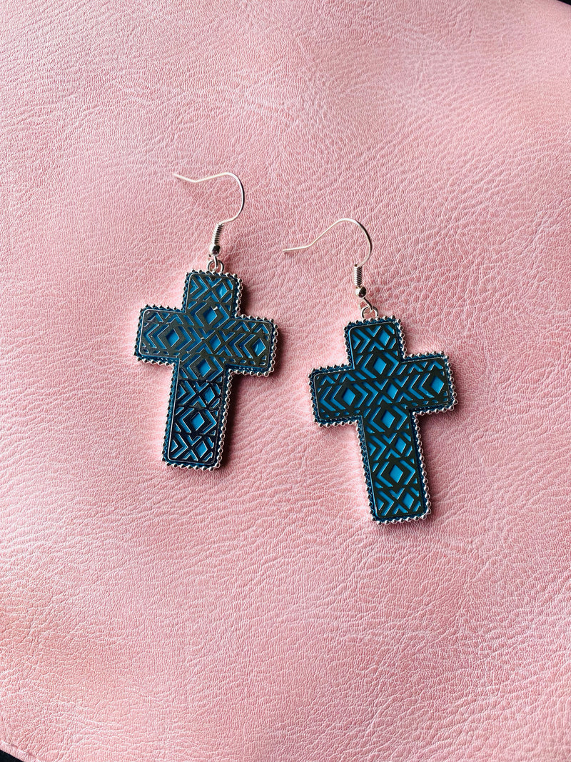 MIA CROSS EARRINGS